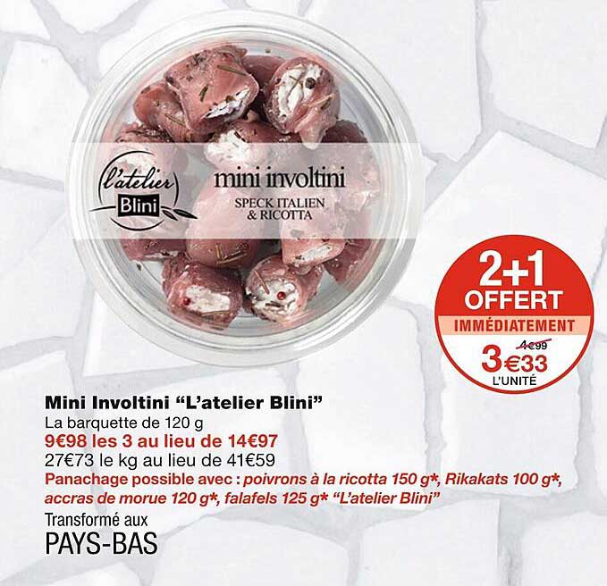 mini involtini "l'atelier blini"