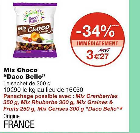 mix choco "daco bello"