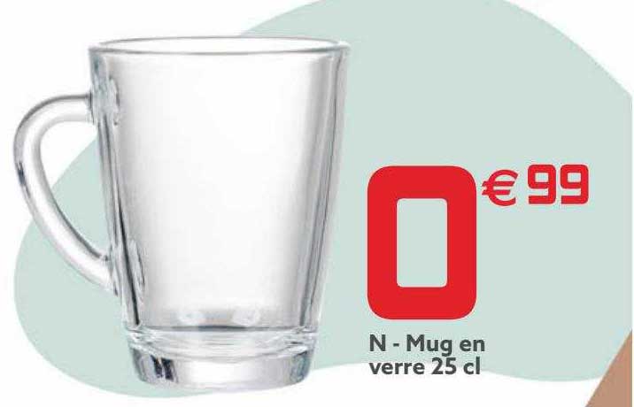 Mug En Verre 25 Cl