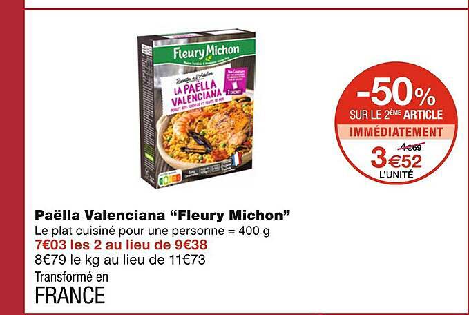 paëlla valenciana "fleury michon"