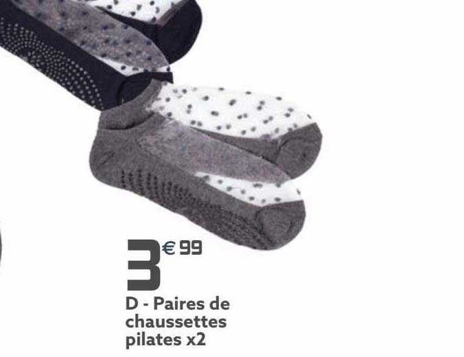 Paire De Chaussettes Pilates X2