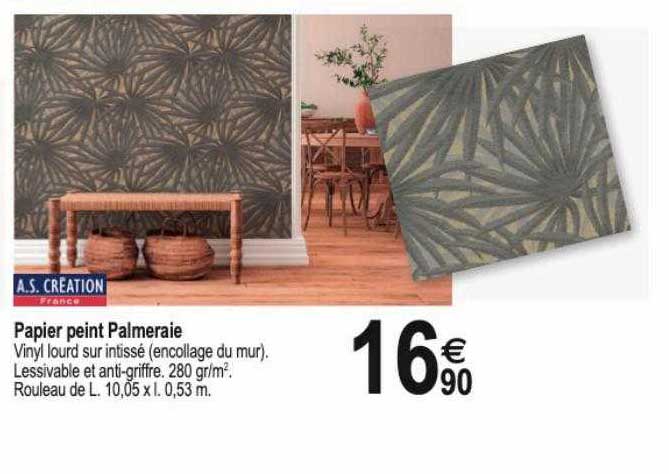 papier peint palmeraie