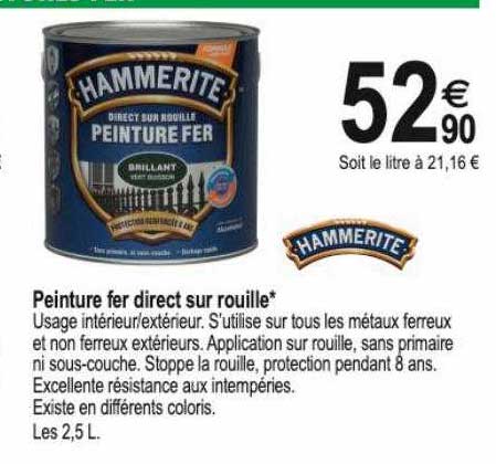 peinture fer direct sur rouille*