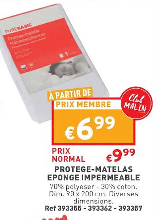 protege-matelas epponge impermeable