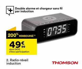 radio-réveil industion thomson
