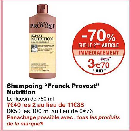 shampoing "franck provost" nutrition