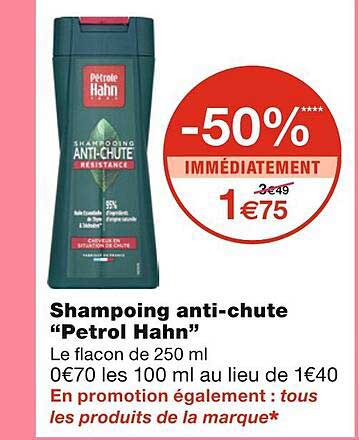 shampoing anti-chute "petrol hahn"