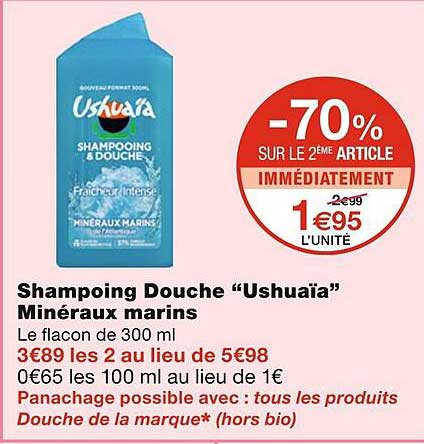 shampoing douche "ushuaïa" minéraux marins