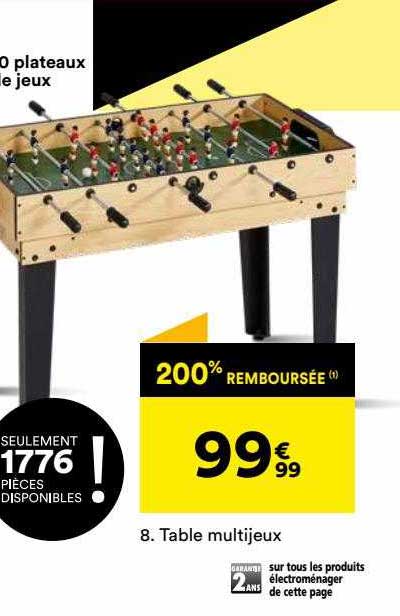 table multijeux