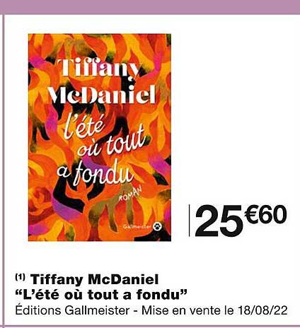 tiffany mcDaniel "l'été où tout à fondu"