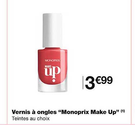 vernis à ongles "monoprix make up"