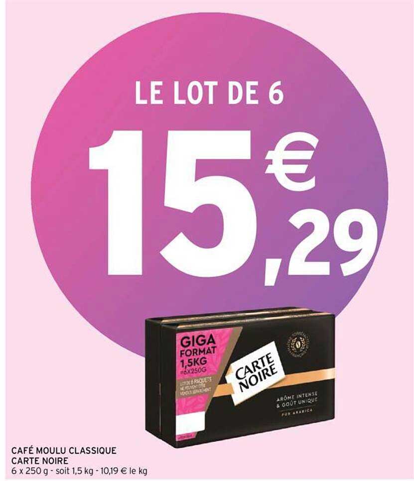 Café Moulu Classique Carte Noire