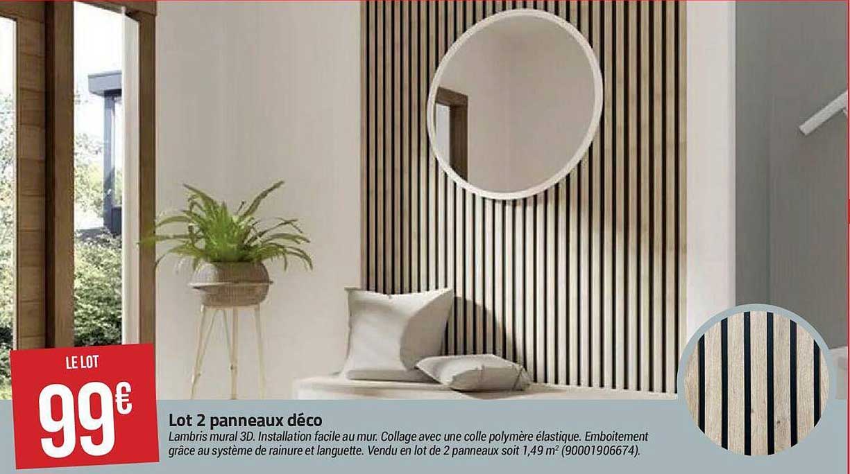 Lot 2 Panneaux Déco