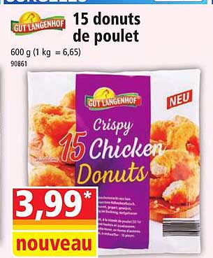 15 donuts de poulet gut langenhof