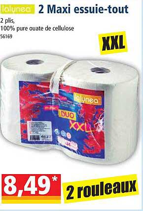2 maxi essuie-tout lalynea