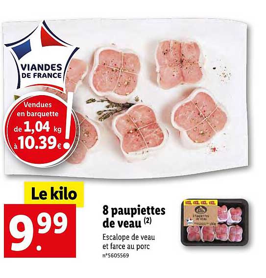 8 Paupiettes De Veau