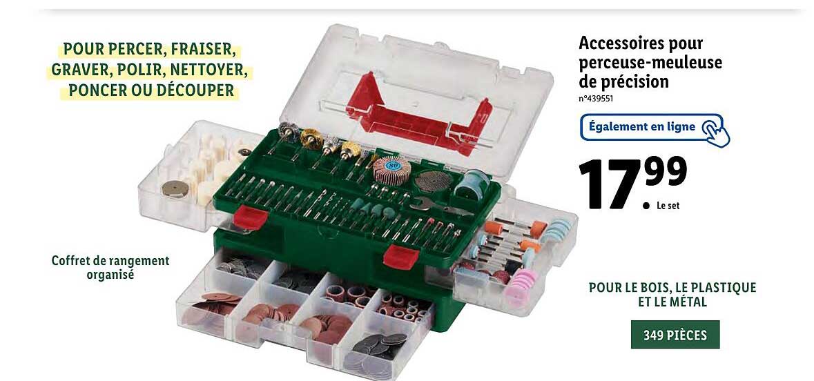 Accessoires Pour Perceuse-meuleuse De Précision Parkside