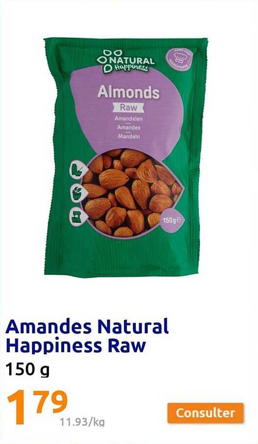 Amandes Natural Happiness Raw