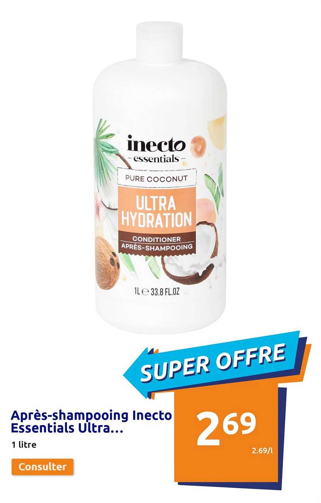 après-shampooing inecto essentials ultra hydration