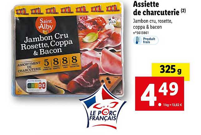 assiette de charcuterie saint alby