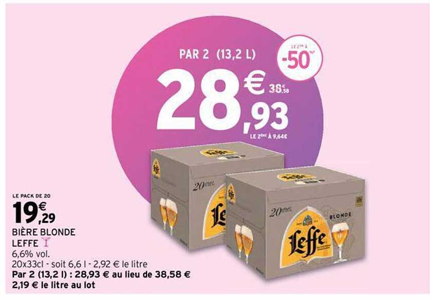 Bière Blonde Leffe
