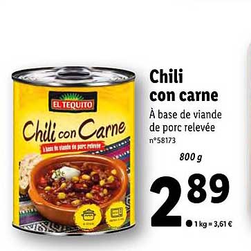 chili con carne el tequito