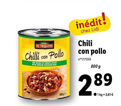 chili con pollo el tequito