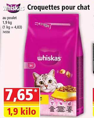 Croquettes Pour Chat Whiskas