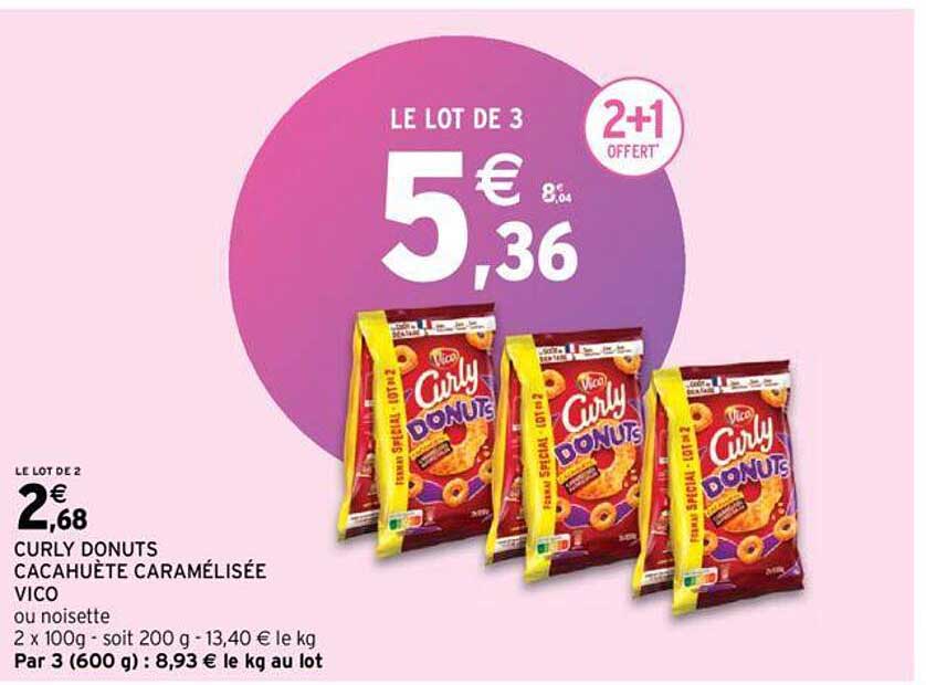 Curly Donuts Cacahuète Caramélisée Vico