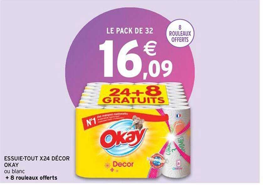 essuie-tout x 24 décor okay