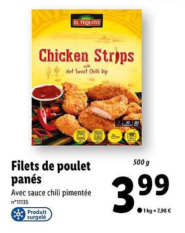 Filets De Poulet Panés El Tequito