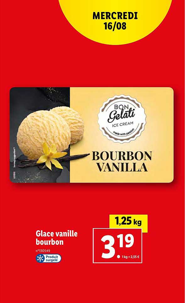 Glace Vanille Bourbon Bon Gelati