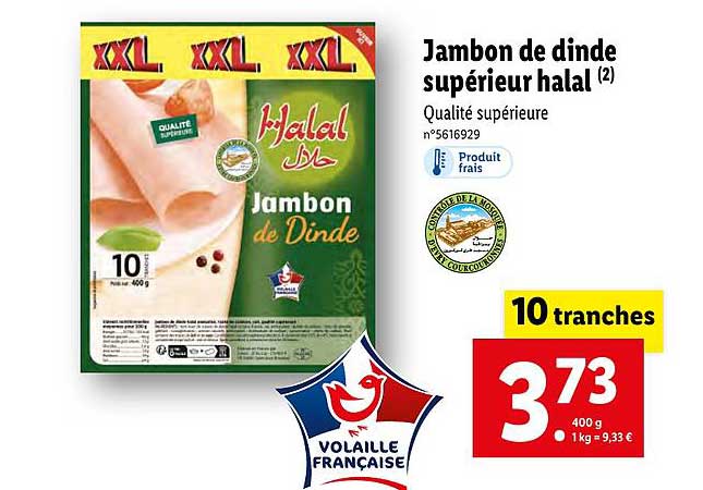 Jambon De Dinde Supérieur Halal
