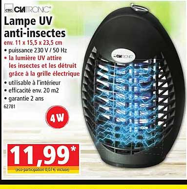 lampe uv anti-insectes clatronic