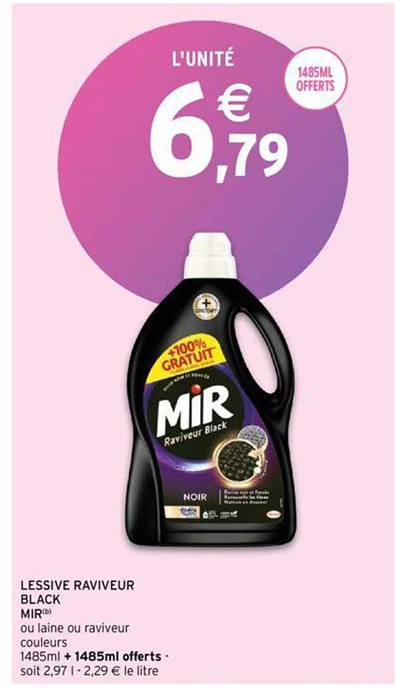 Lessive Raviveur Black Mir