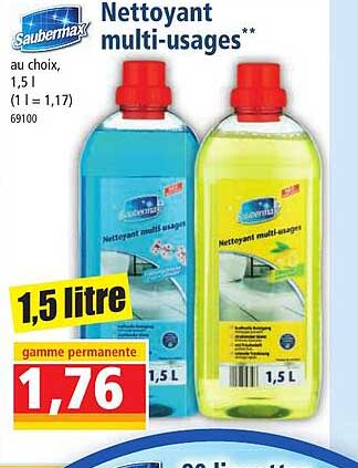 nettoyant multi-usages saubermax