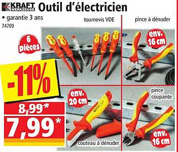 outil d'élctricien kraft werkzeuge
