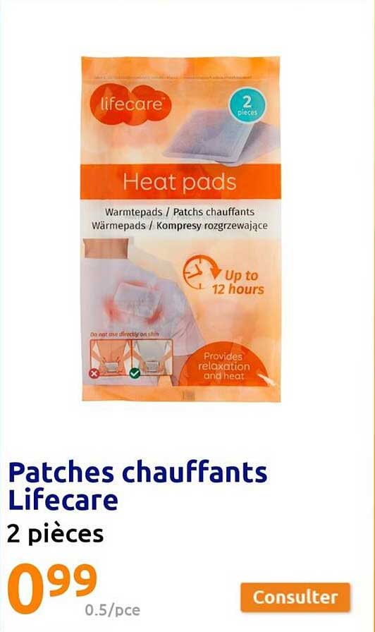 patches chauffants lifecare