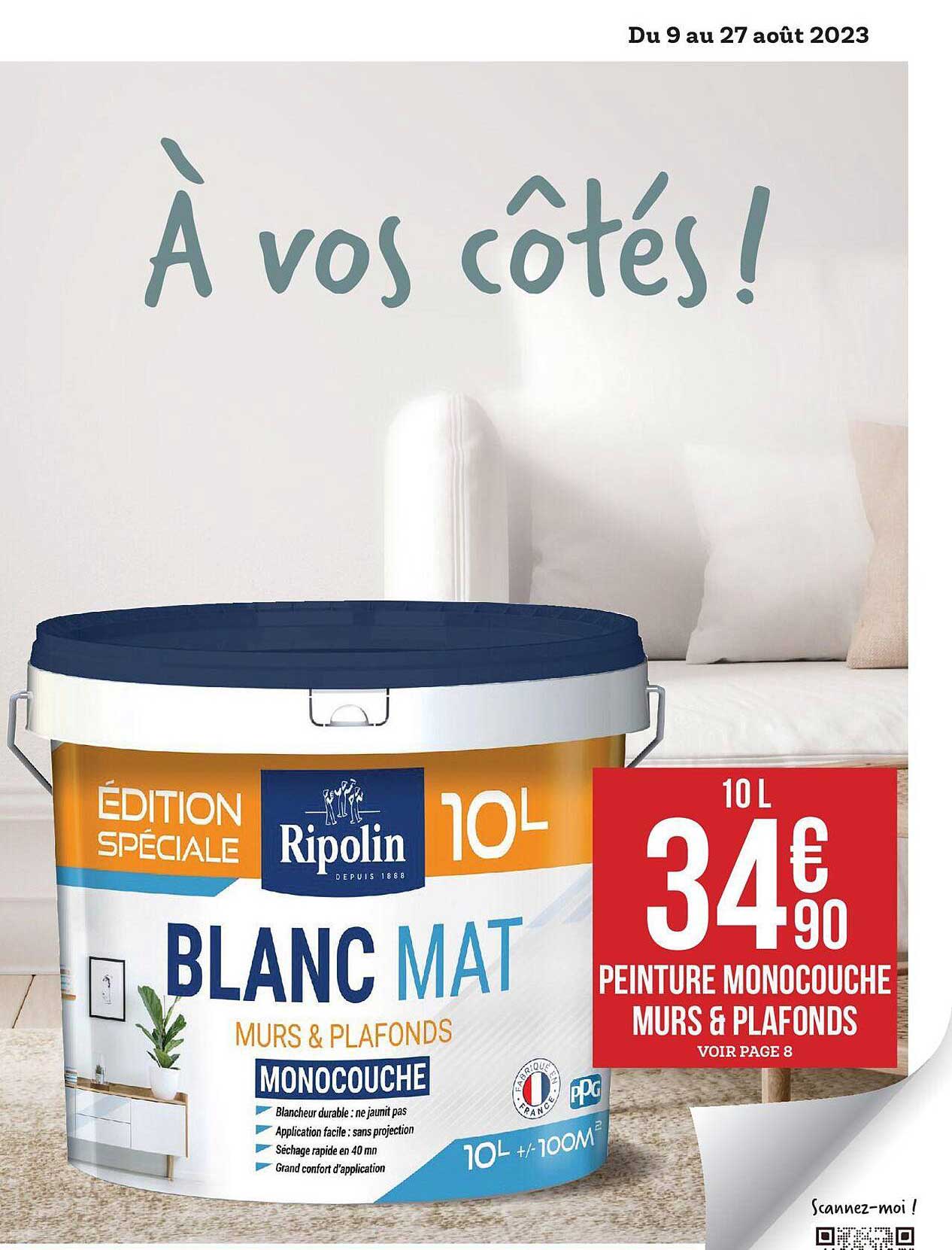 Peinture Monocouche Murs & Plafonds Ripolin