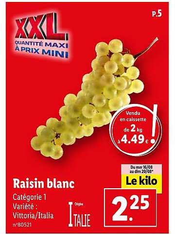 Raisin Blanc