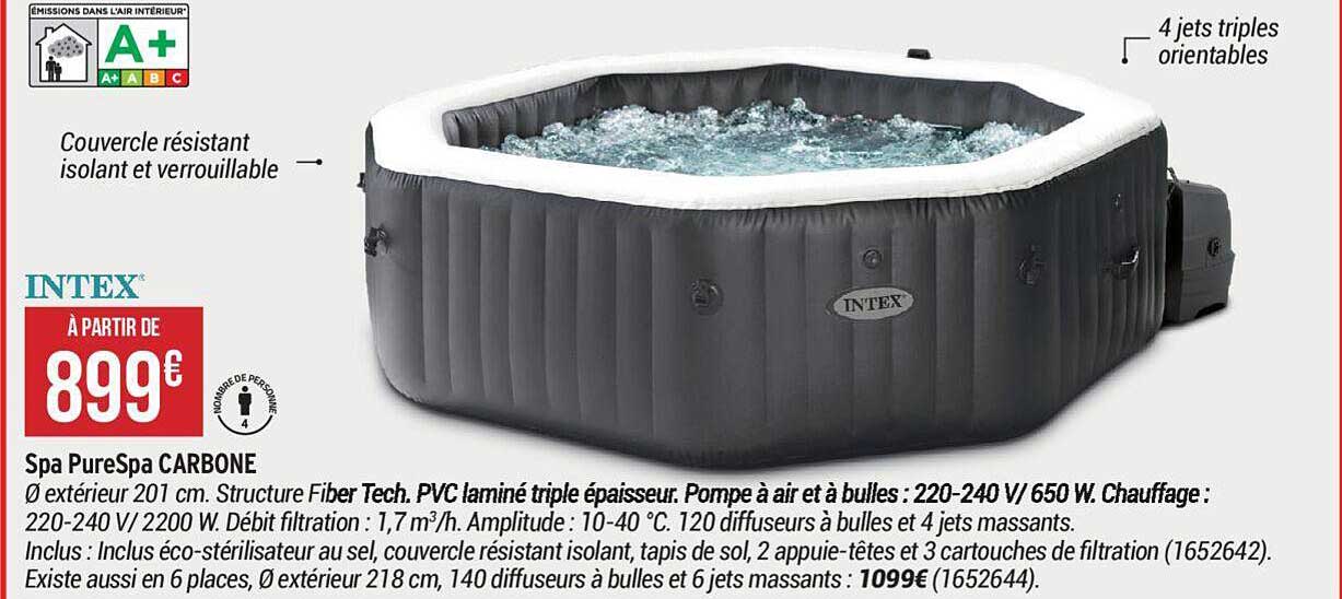 spa purespa carbone intex