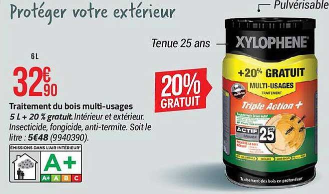 traitement du bois multi-usages xylophene