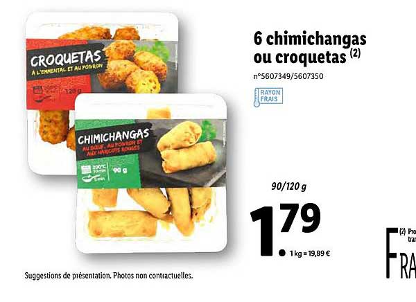 6 Chimichangas Ou Croquetas