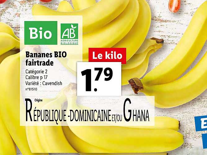 Banane Bio Fairtrade