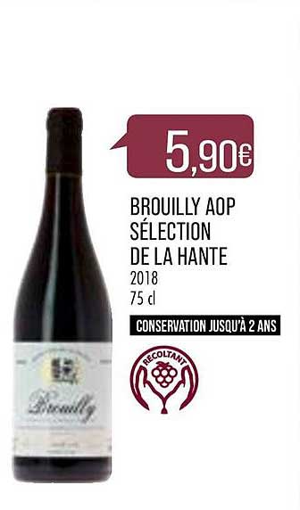 brouilly aop sélection de la hante