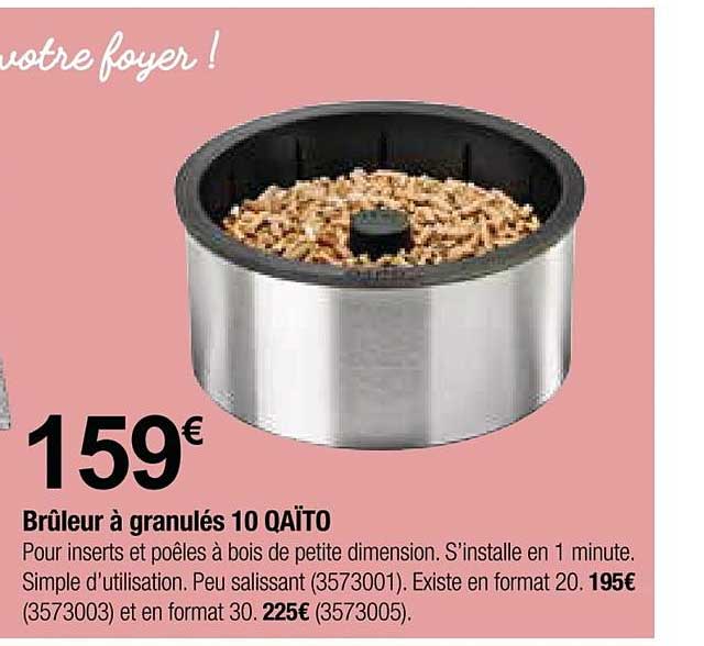 brûleur à granulés 10 qaïto