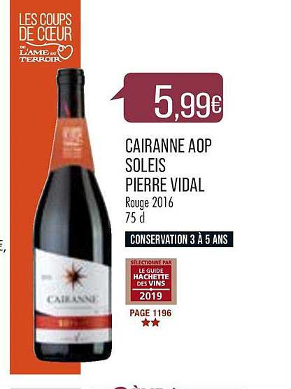 Cairanne Aop Soleis Pierre Vidal