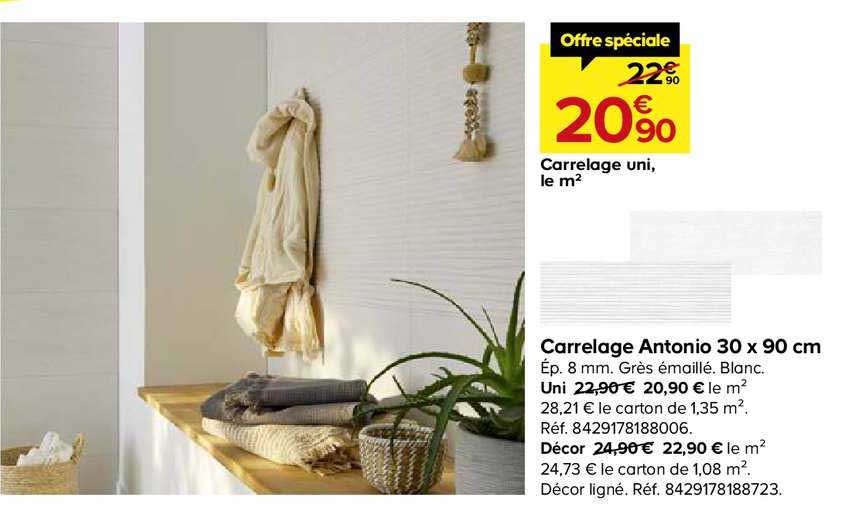 carrelage antonio 30x90 cm