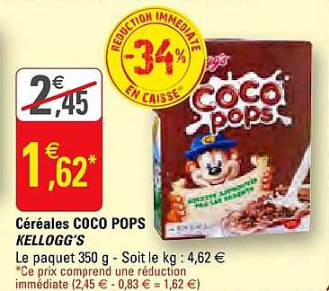 céréales coco pops kellog's