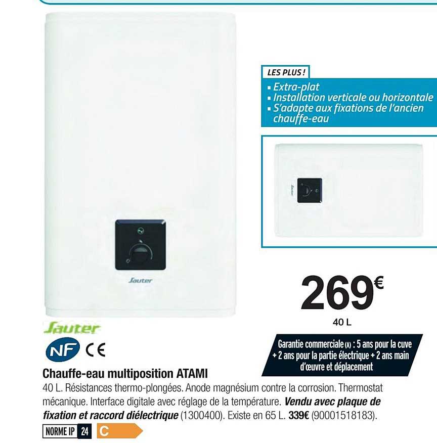 chauffe eau multiposition atami sauter nf